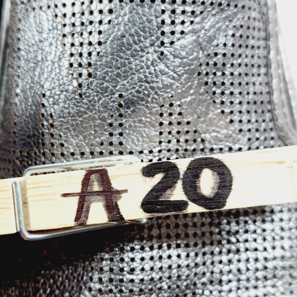 Michael Kors Signature Keaton Gunmetal Silver Leather Sneaker Loafers A20 - Picture 11 of 11